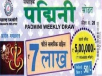 maharashtra padmini weekly draw today|Maharashtra 26.3.2024 Padmini Weekly Lottery Result Today .